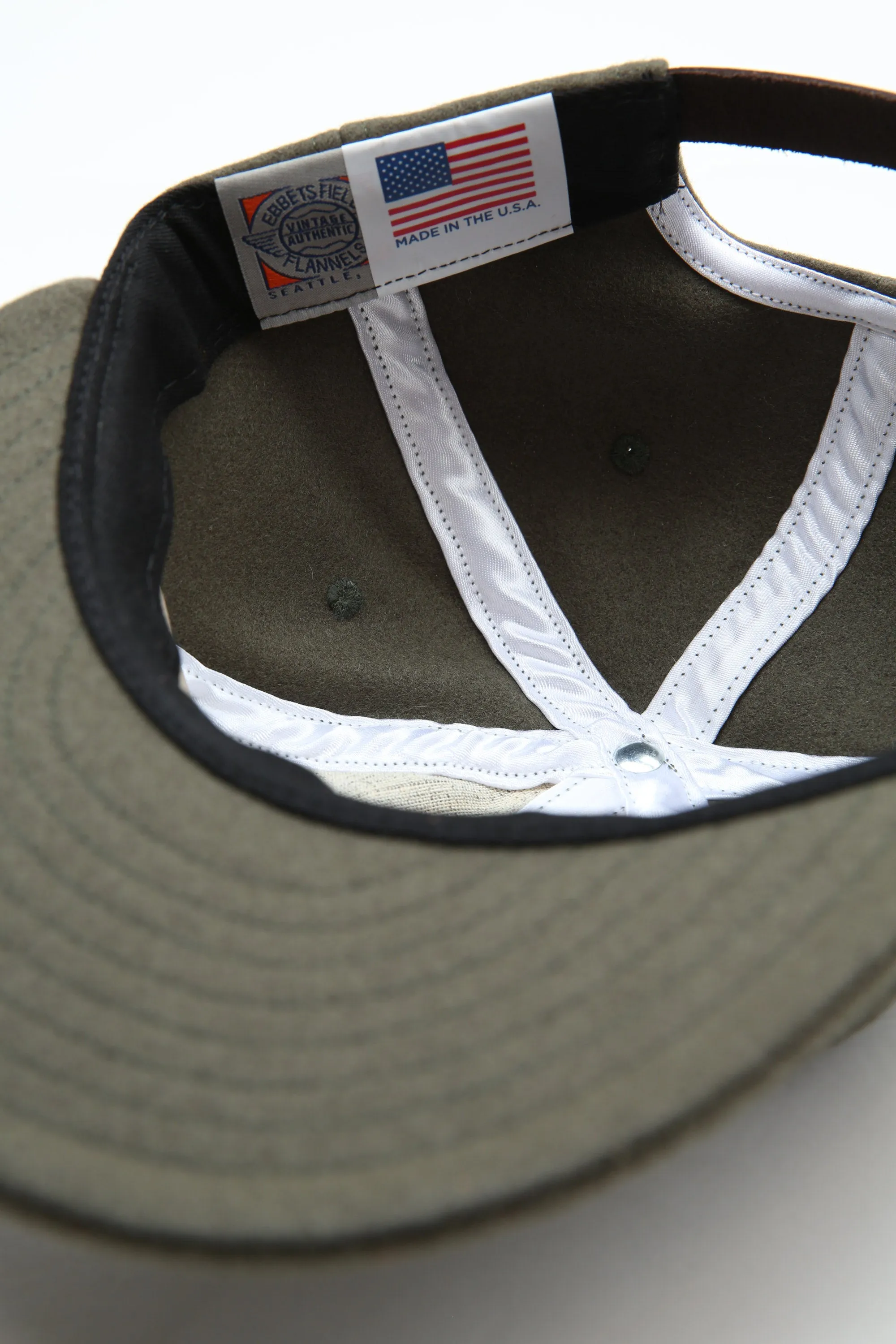 Ebbets x Totem Brand Co. Cap - Olive Wool - EXCLUSIVE