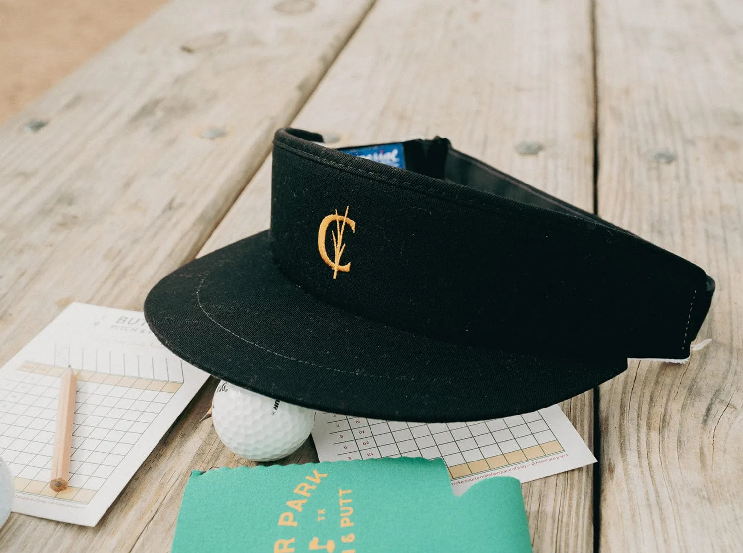 Tour Visor - Gold Grassy C - Black/Gold