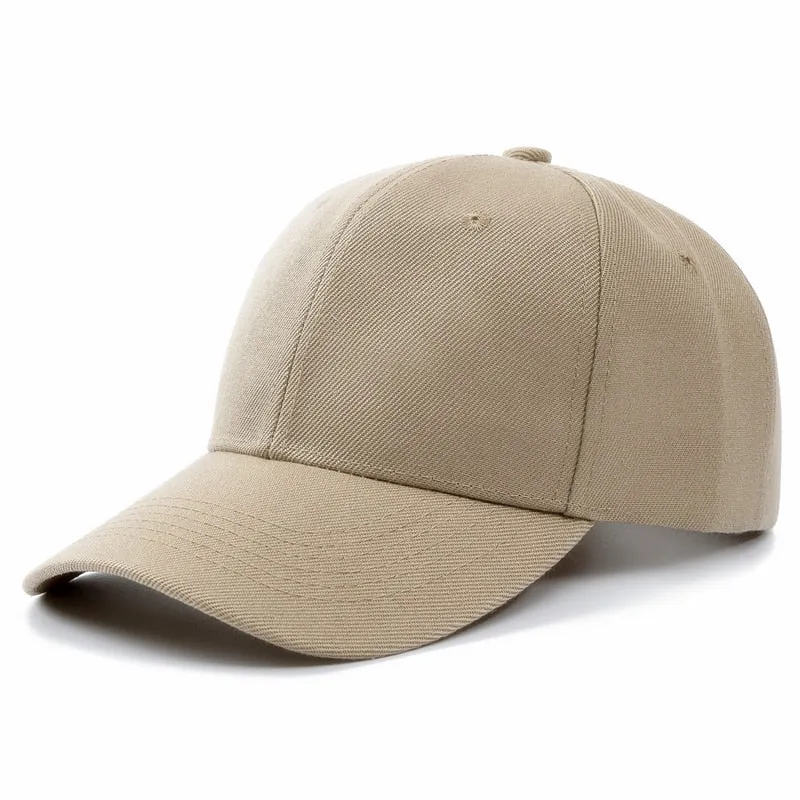 Unisex Plain Adjustable Hats